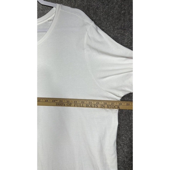 Universal Standard Short Sleeve Crew Tee Rex T-Shirt Womens XL White Stretch - Picture 6 of 6